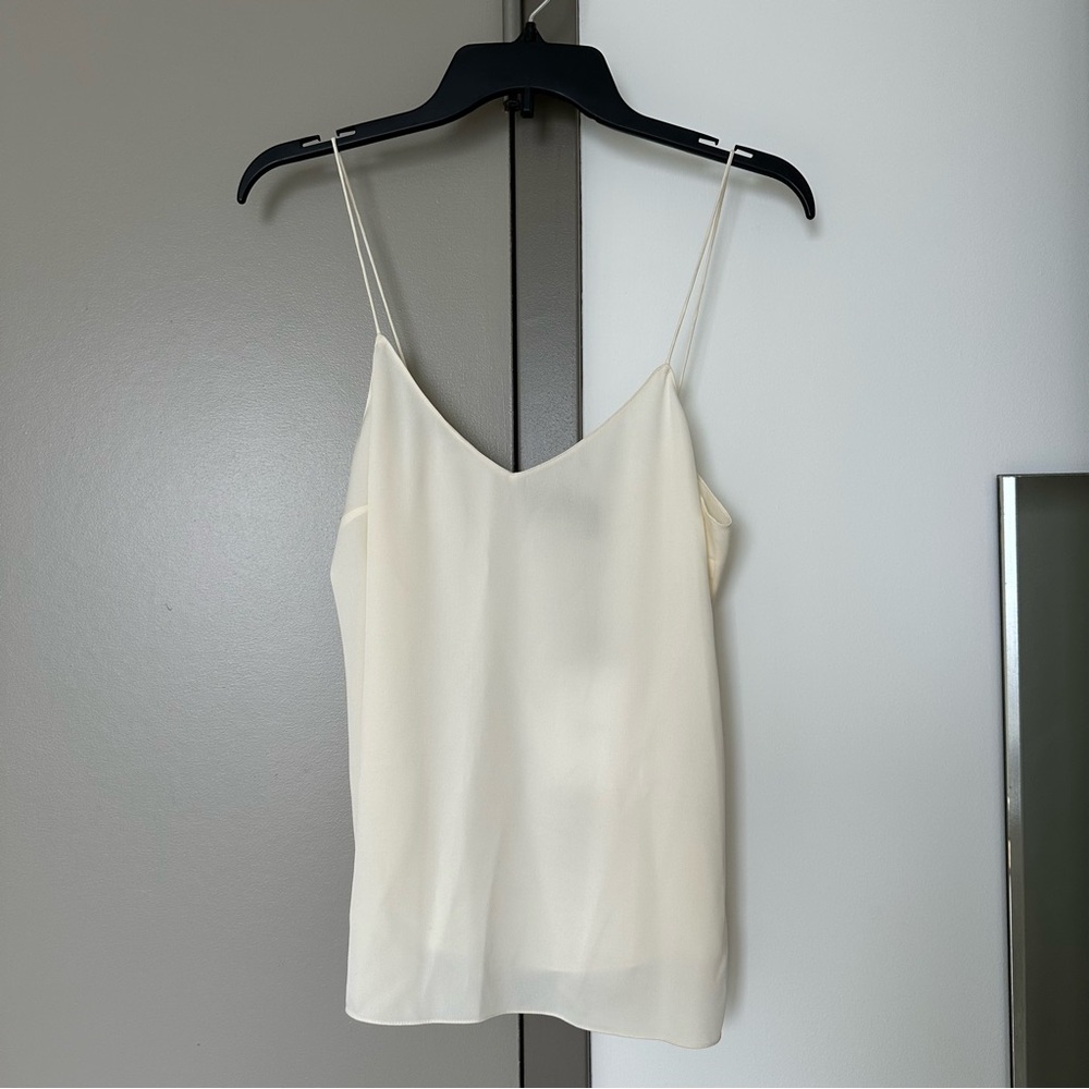 Theory Cream Silk Camisole - dart slip top - NWT